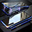 Coque Rebord Bumper Luxe Aluminum Metal Miroir 360 Degres Housse Etui pour Samsung Galaxy Note 10 5G Bleu