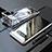 Coque Rebord Bumper Luxe Aluminum Metal Miroir 360 Degres Housse Etui pour Samsung Galaxy Note 8 Argent