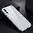 Coque Rebord Bumper Luxe Aluminum Metal Miroir Housse Etui M01 pour Huawei P20 Pro Blanc