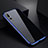 Coque Rebord Bumper Luxe Aluminum Metal Miroir Housse Etui M01 pour Huawei P20 Pro Bleu et Noir