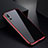 Coque Rebord Bumper Luxe Aluminum Metal Miroir Housse Etui M01 pour Huawei P20 Pro Rouge et Noir