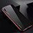 Coque Rebord Bumper Luxe Aluminum Metal Miroir Housse Etui M01 pour Huawei P20 Rouge