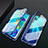 Coque Rebord Bumper Luxe Aluminum Metal Miroir Housse Etui M02 pour Huawei P30 Pro New Edition Bleu