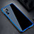 Coque Rebord Bumper Luxe Aluminum Metal Miroir Housse Etui M03 pour Huawei P30 Pro Bleu