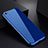 Coque Rebord Bumper Luxe Aluminum Metal Miroir Housse Etui pour Apple iPhone 6 Bleu