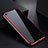 Coque Rebord Bumper Luxe Aluminum Metal Miroir Housse Etui pour Apple iPhone 6S Plus Rouge et Noir