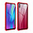 Coque Rebord Bumper Luxe Aluminum Metal Miroir Housse Etui pour Huawei Honor 10 Lite Rouge