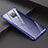 Coque Rebord Bumper Luxe Aluminum Metal Miroir Housse Etui pour Huawei Mate 20 X 5G Bleu