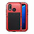 Coque Rebord Bumper Luxe Aluminum Metal Miroir Housse Etui pour Huawei Nova 3e Rouge