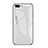 Coque Rebord Contour Silicone et Vitre Miroir Housse Etui A01 pour Apple iPhone 7 Plus Blanc