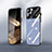 Coque Rebord Contour Silicone et Vitre Miroir Housse Etui AT2 pour Apple iPhone 13 Pro Bleu