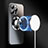 Coque Rebord Contour Silicone et Vitre Miroir Housse Etui avec Mag-Safe Magnetic Magnetique pour Apple iPhone 14 Pro Petit