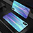 Coque Rebord Contour Silicone et Vitre Miroir Housse Etui Degrade Arc en Ciel A01 pour Apple iPhone Xs Bleu