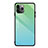 Coque Rebord Contour Silicone et Vitre Miroir Housse Etui Degrade Arc en Ciel H01 pour Apple iPhone 11 Pro Cyan