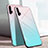 Coque Rebord Contour Silicone et Vitre Miroir Housse Etui Degrade Arc en Ciel H01 pour Huawei Honor 20 Pro Bleu Ciel