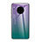 Coque Rebord Contour Silicone et Vitre Miroir Housse Etui Degrade Arc en Ciel H01 pour Huawei Mate 30 Pro Violet