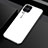 Coque Rebord Contour Silicone et Vitre Miroir Housse Etui Degrade Arc en Ciel H01 pour Huawei Nova 6 SE Blanc