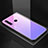 Coque Rebord Contour Silicone et Vitre Miroir Housse Etui Degrade Arc en Ciel H01 pour Huawei P Smart+ Plus (2019) Violet
