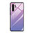 Coque Rebord Contour Silicone et Vitre Miroir Housse Etui Degrade Arc en Ciel H01 pour Huawei P30 Pro New Edition Violet