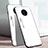 Coque Rebord Contour Silicone et Vitre Miroir Housse Etui Degrade Arc en Ciel H01 pour OnePlus 7T Blanc