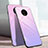 Coque Rebord Contour Silicone et Vitre Miroir Housse Etui Degrade Arc en Ciel H01 pour OnePlus 7T Rose