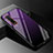 Coque Rebord Contour Silicone et Vitre Miroir Housse Etui Degrade Arc en Ciel H01 pour Oppo Find X2 Pro Violet