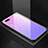 Coque Rebord Contour Silicone et Vitre Miroir Housse Etui Degrade Arc en Ciel H01 pour Oppo K1 Violet