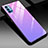 Coque Rebord Contour Silicone et Vitre Miroir Housse Etui Degrade Arc en Ciel H01 pour Oppo Reno4 5G Violet