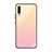 Coque Rebord Contour Silicone et Vitre Miroir Housse Etui Degrade Arc en Ciel H01 pour Samsung Galaxy A70 Or Rose