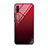 Coque Rebord Contour Silicone et Vitre Miroir Housse Etui Degrade Arc en Ciel H01 pour Samsung Galaxy A70 Rouge