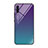 Coque Rebord Contour Silicone et Vitre Miroir Housse Etui Degrade Arc en Ciel H01 pour Samsung Galaxy A70 Violet