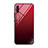 Coque Rebord Contour Silicone et Vitre Miroir Housse Etui Degrade Arc en Ciel H01 pour Samsung Galaxy A70S Rouge