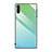 Coque Rebord Contour Silicone et Vitre Miroir Housse Etui Degrade Arc en Ciel H01 pour Samsung Galaxy Note 10 5G Vert