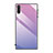 Coque Rebord Contour Silicone et Vitre Miroir Housse Etui Degrade Arc en Ciel H01 pour Samsung Galaxy Note 10 5G Violet