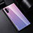 Coque Rebord Contour Silicone et Vitre Miroir Housse Etui Degrade Arc en Ciel H01 pour Samsung Galaxy Note 10 Plus 5G Violet