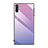 Coque Rebord Contour Silicone et Vitre Miroir Housse Etui Degrade Arc en Ciel H01 pour Samsung Galaxy Note 10 Violet