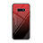 Coque Rebord Contour Silicone et Vitre Miroir Housse Etui Degrade Arc en Ciel H01 pour Samsung Galaxy S10e Rouge