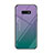 Coque Rebord Contour Silicone et Vitre Miroir Housse Etui Degrade Arc en Ciel H01 pour Samsung Galaxy S10e Violet