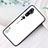 Coque Rebord Contour Silicone et Vitre Miroir Housse Etui Degrade Arc en Ciel H01 pour Xiaomi Mi Note 10 Pro Blanc