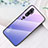 Coque Rebord Contour Silicone et Vitre Miroir Housse Etui Degrade Arc en Ciel H01 pour Xiaomi Mi Note 10 Pro Violet