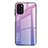 Coque Rebord Contour Silicone et Vitre Miroir Housse Etui Degrade Arc en Ciel H01 pour Xiaomi Poco M3 Violet Clair