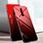 Coque Rebord Contour Silicone et Vitre Miroir Housse Etui Degrade Arc en Ciel H01 pour Xiaomi Redmi K20 Rouge