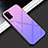 Coque Rebord Contour Silicone et Vitre Miroir Housse Etui Degrade Arc en Ciel H02 pour Huawei Honor View 30 5G Violet