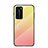 Coque Rebord Contour Silicone et Vitre Miroir Housse Etui Degrade Arc en Ciel H02 pour Huawei P40 Pro Jaune