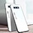 Coque Rebord Contour Silicone et Vitre Miroir Housse Etui Degrade Arc en Ciel H02 pour Samsung Galaxy S10e Blanc