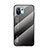 Coque Rebord Contour Silicone et Vitre Miroir Housse Etui Degrade Arc en Ciel H02 pour Xiaomi Mi 11 Lite 4G Gris