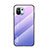 Coque Rebord Contour Silicone et Vitre Miroir Housse Etui Degrade Arc en Ciel H02 pour Xiaomi Mi 11 Lite 4G Violet Clair