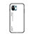 Coque Rebord Contour Silicone et Vitre Miroir Housse Etui Degrade Arc en Ciel H02 pour Xiaomi Mi 11 Lite 5G Blanc