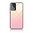 Coque Rebord Contour Silicone et Vitre Miroir Housse Etui Degrade Arc en Ciel JD1 pour Samsung Galaxy A33 5G Rose