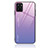 Coque Rebord Contour Silicone et Vitre Miroir Housse Etui Degrade Arc en Ciel JM1 pour Realme C33 (2023) Violet Clair